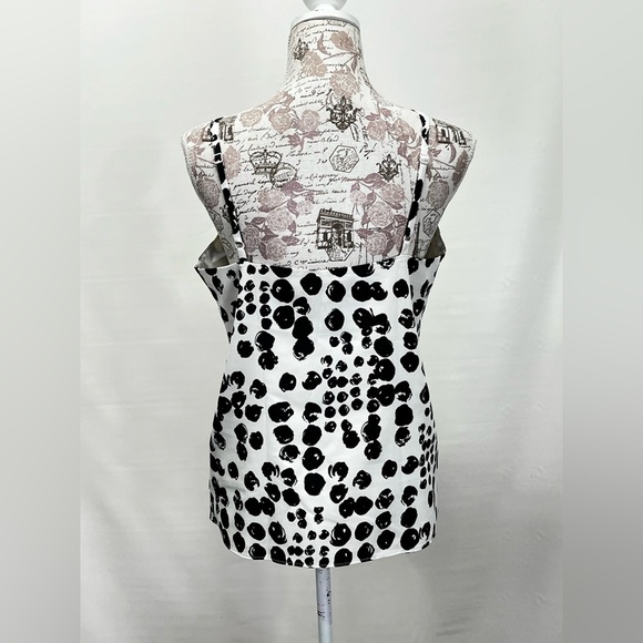 BANANA REPUBLIC Black and white dot tank‎ size M - Picture 7 of 12